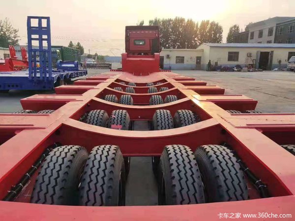 三线六轴四线八轴五线十抽厂家直销工程机械运输抽拉轴线半挂车轴线挂车图片