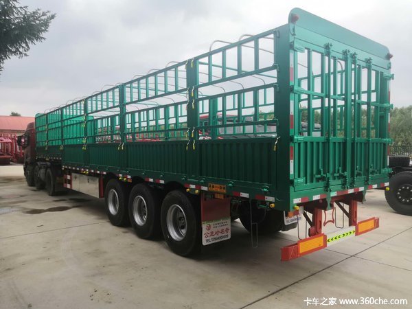 名奇轻体挂车仓栅式半挂车图片