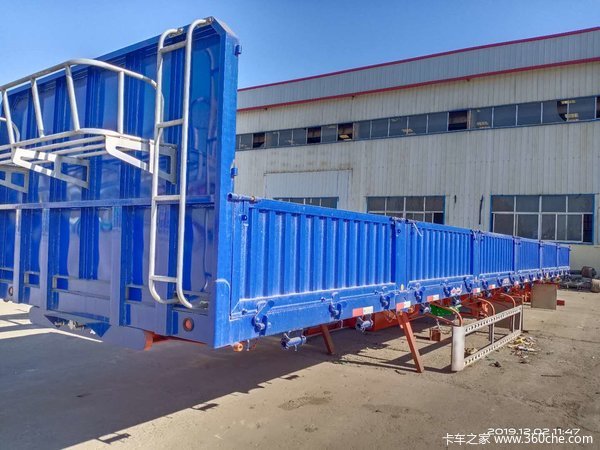 厂价出售13米轻型标车自卸半挂车，可分期付款自卸半挂车图片