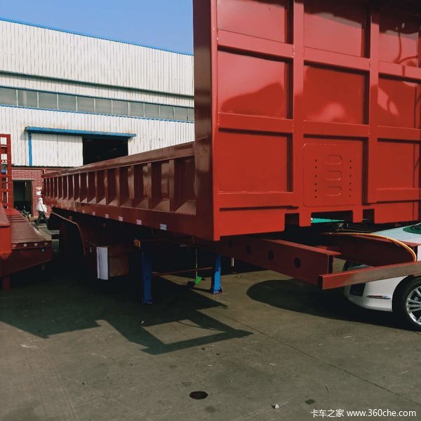 仓珊式半挂车，栏板半挂车，一体后翻半挂车，厂家直销仓栅式半挂车图片