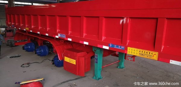 砂石料，自重轻，承载力更强，国家工信部公告企业自卸半挂车图片