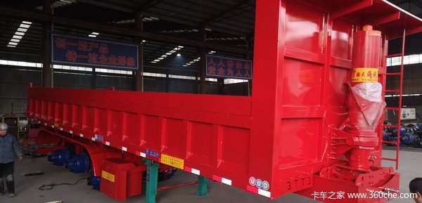 砂石料，自重轻，承载力更强，国家工信部公告企业自卸半挂车图片