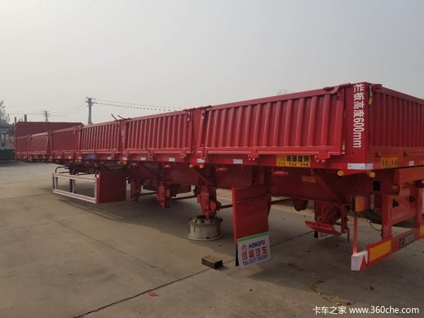 13米侧翻！支持分期，低首付，包牌自卸半挂车图片