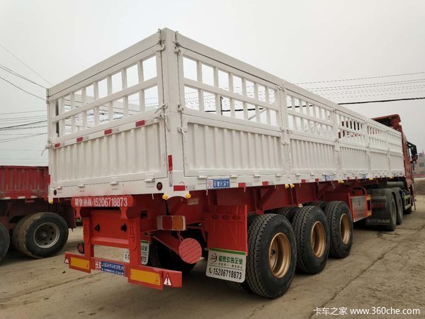 11米，12米，13米侧翻自卸半挂车全国分期付款自卸半挂车图片