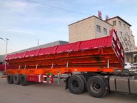 13米侧翻自卸半挂车,可根据客户运输订做,中集蜗牛厂家直销自卸半挂车图片