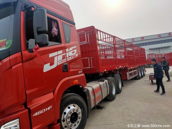 浩运达鹅颈仓栅半挂车仓栅式半挂车图片