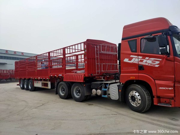 浩运达鹅颈仓栅半挂车仓栅式半挂车图片