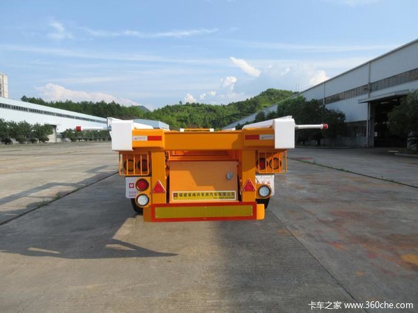 码头港口中转专用骨架骨架式集装箱半挂车图片