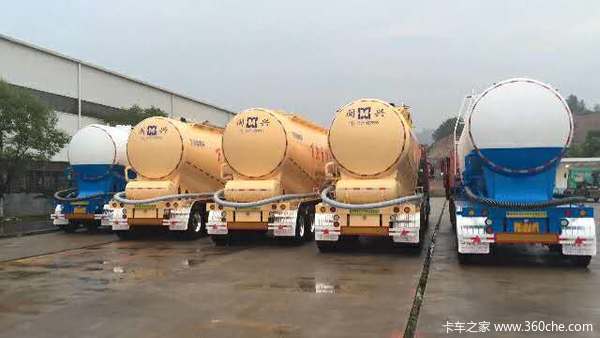 福建省闽兴半挂车粉粒物料运输半挂车图片