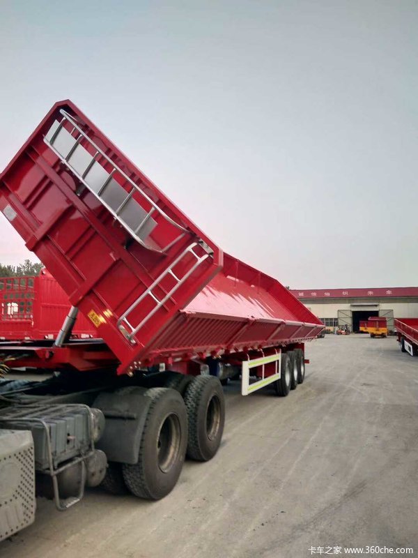 出售13米标箱测翻半挂车自卸半挂车图片