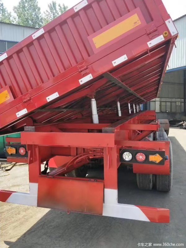 出售13米标箱测翻半挂车自卸半挂车图片