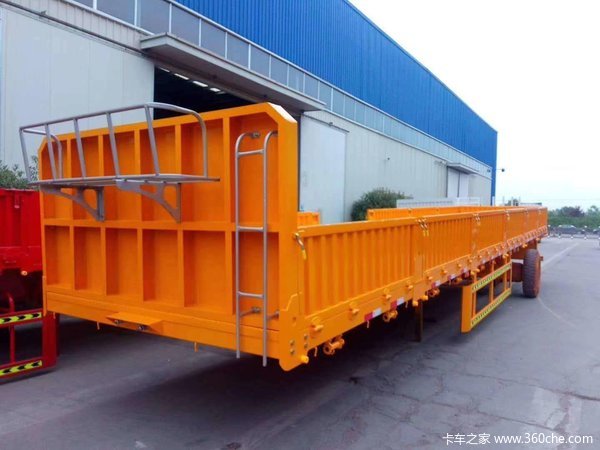现车出售标车侧翻栏板式半挂车图片