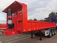 标准后翻自卸半挂车平板后翻自卸半挂车自卸半挂车图片