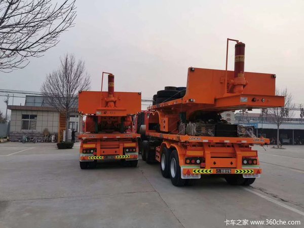 标准后翻自卸半挂车平板后翻自卸半挂车自卸半挂车图片