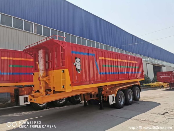 标准后翻自卸半挂车平板后翻自卸半挂车自卸半挂车图片