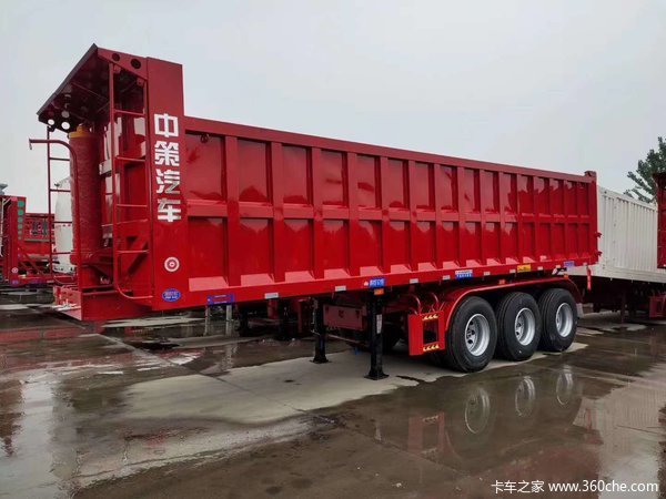 当下最火车型一体自卸后翻自卸半挂车图片