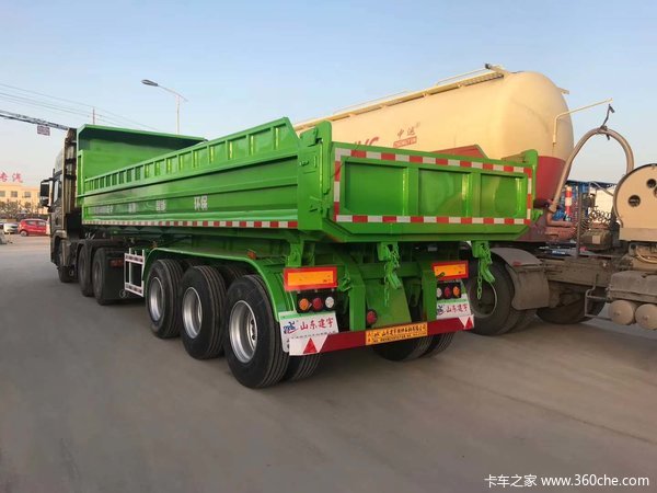环保后翻，正规公告，全国可上户自卸半挂车图片
