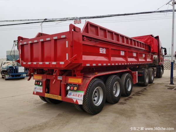 环保后翻，正规公告，全国可上户自卸半挂车图片