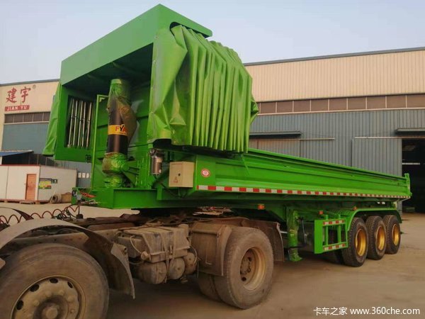 环保后翻，正规公告，全国可上户自卸半挂车图片