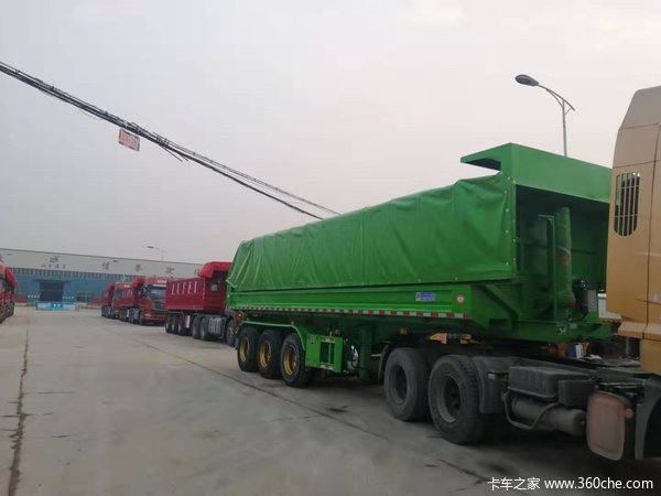 环保后翻，正规公告，全国可上户自卸半挂车图片