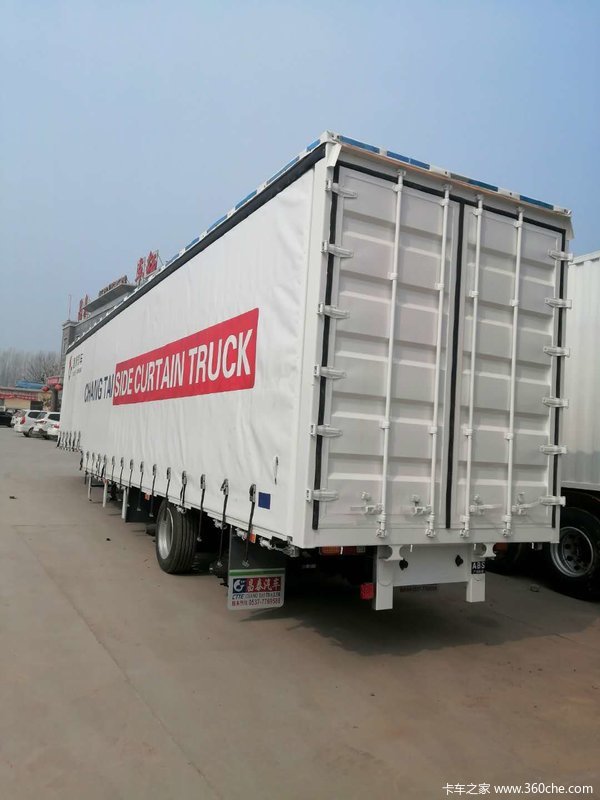 飞翼厢式运输车，厢式半挂车图片