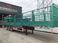 富华新款13米高栏(此价格不包含轮胎钢圈)仓栅式半挂车图片