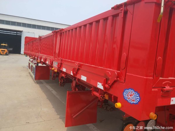 标车侧翻，现车销售，轻量化设计。自卸半挂车图片