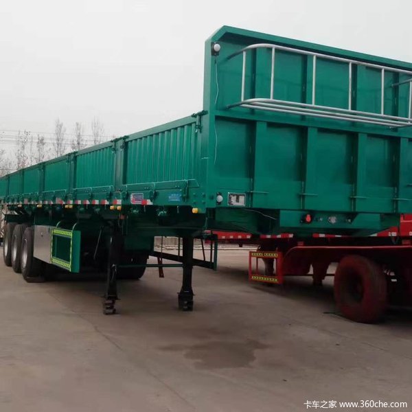 标车侧翻，现车销售，轻量化设计。自卸半挂车图片