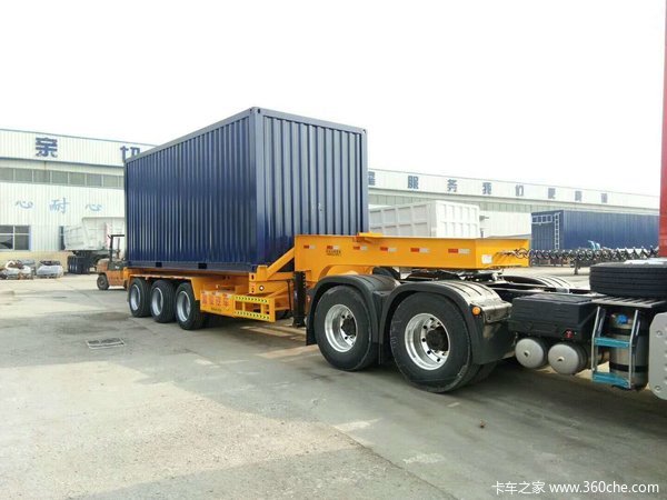 集装箱式后翻自卸车集装箱式半挂车图片