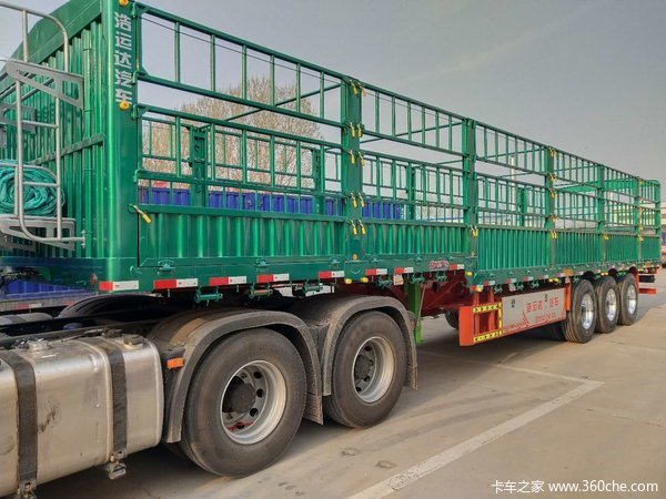 仓栅式轻量化设计，厂家直销仓栅式半挂车图片