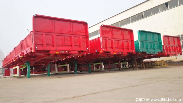 标车侧翻，13米*2.55米*0.6米，轻量化车型，面向全国支持按揭自卸半挂车图片