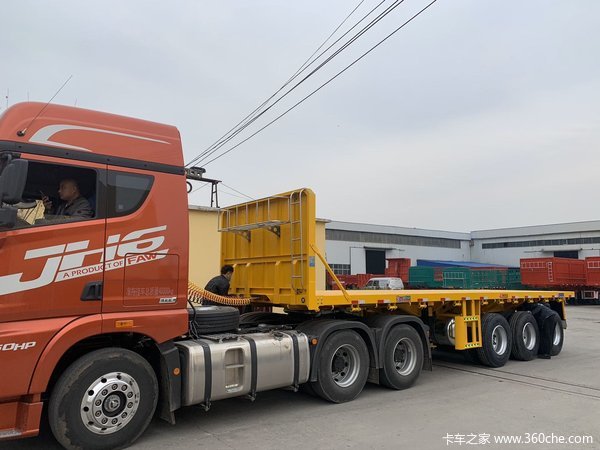 九米，十三米平板半挂车，五年不掉漆，更保值平板式半挂车图片
