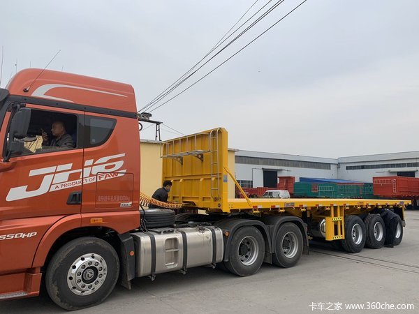 九米，十三米平板半挂车，五年不掉漆，更保值平板式半挂车图片