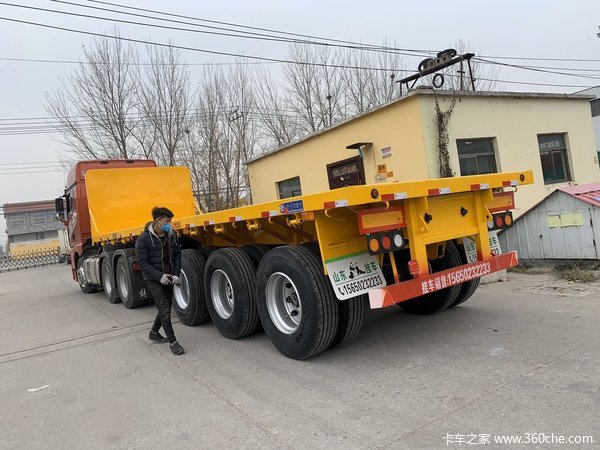 九米，十三米平板半挂车，五年不掉漆，更保值平板式半挂车图片