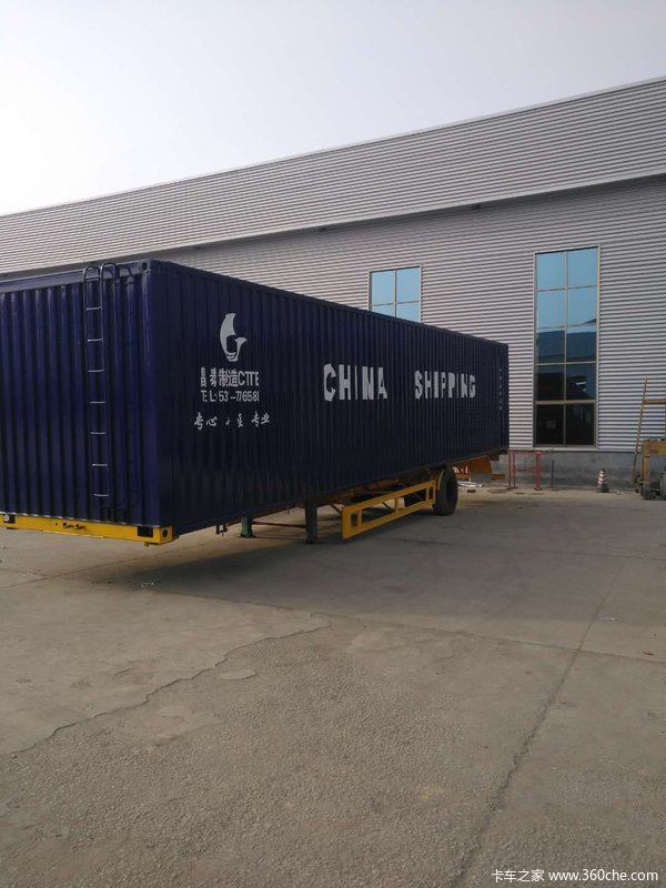 13.75米一15米展翼厢式车和集装箱运输车厢式半挂车图片