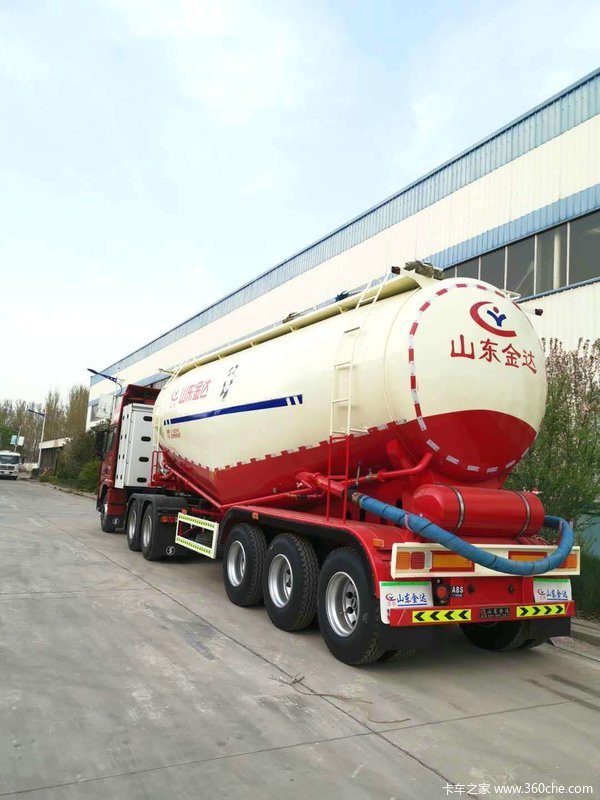 轻量化设计现车销售，可做分期粉粒物料运输半挂车图片