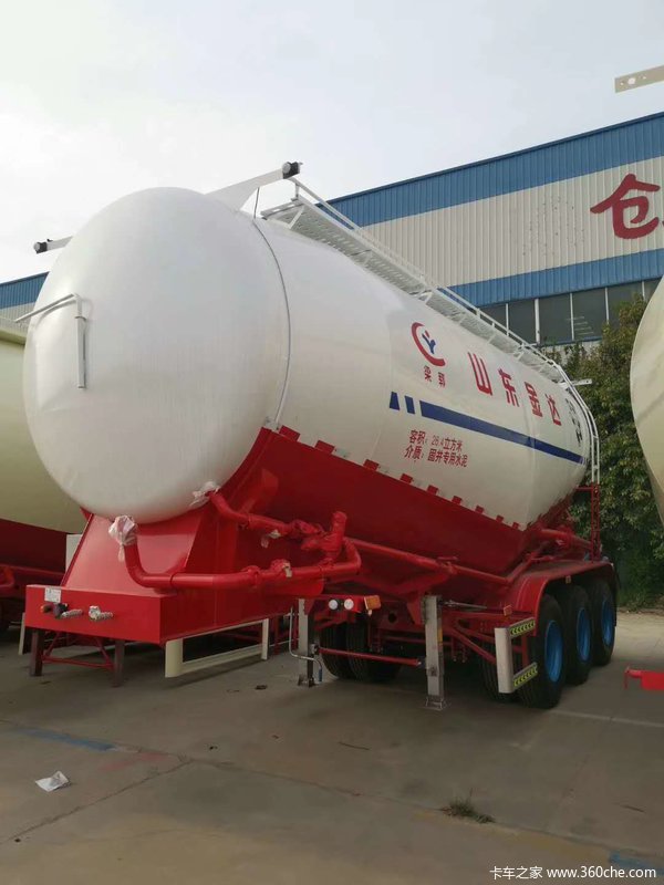 轻量化设计现车销售，可做分期粉粒物料运输半挂车图片