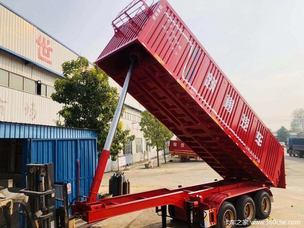 9.5米后翻自卸半挂车自卸半挂车图片