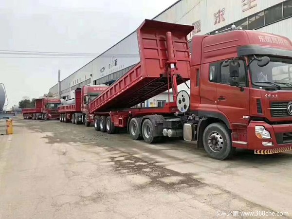 9.5米后翻自卸半挂车自卸半挂车图片