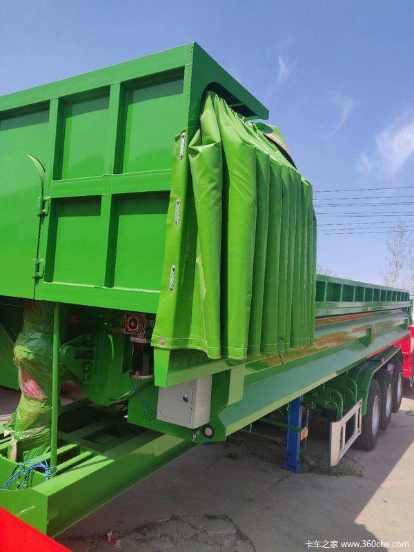 一体后翻自卸半挂车自卸半挂车图片