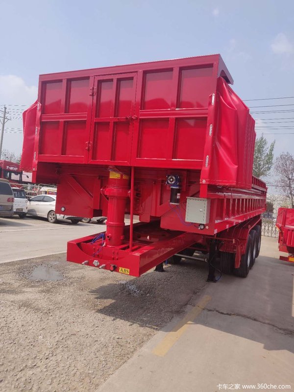 一体后翻自卸半挂车自卸半挂车图片