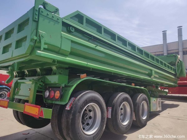 一体后翻自卸半挂车自卸半挂车图片