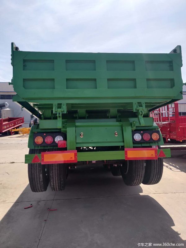 一体后翻自卸半挂车自卸半挂车图片