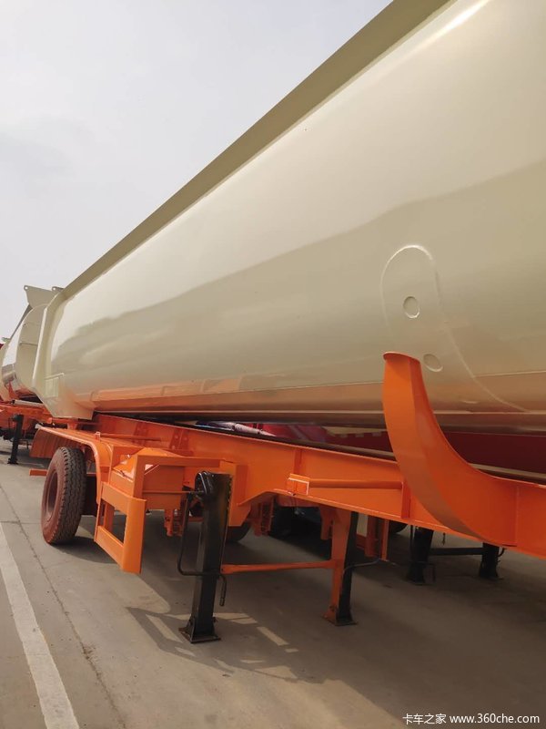 罐式后翻自卸车带手续罐式半挂车图片