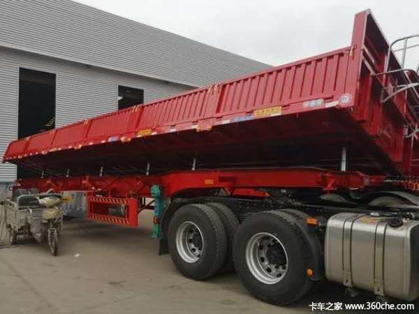 支持分期付款，首付低，下款快。自卸半挂车图片