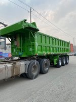 轻量化后翻自卸车8米5自卸车自卸半挂车图片
