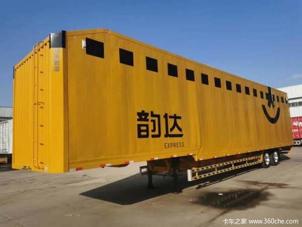 骨架集装箱厢式半挂车图片