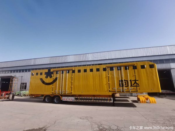 骨架集装箱厢式半挂车图片