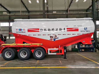 中航开乐—粉罐车领导者,35方下灰半挂,自重5.4,现车3万提车。粉粒物料运输半挂车图片