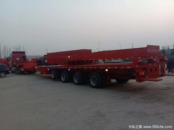 塔筒专用车，二次倒运车凹梁式低平板图片